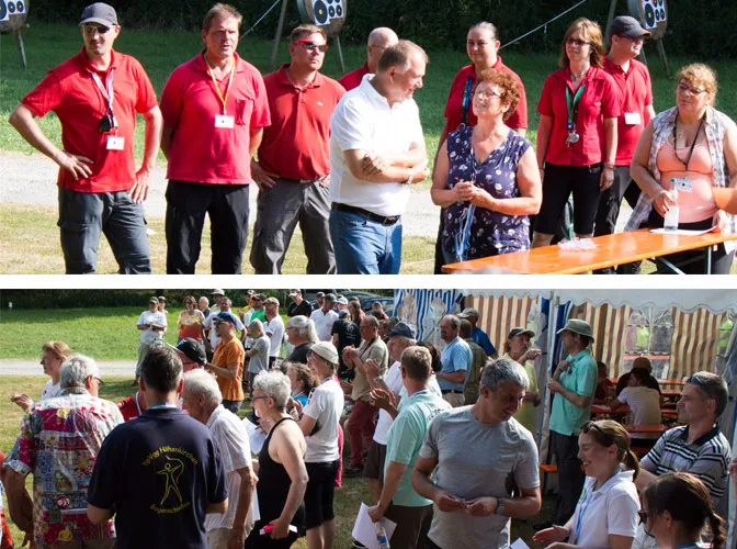 Siegerehrung auf der LM Feld 2017 beim 1.BSC Rottal in Eggenfelden e.V.